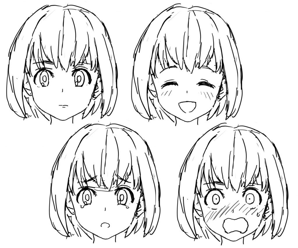 女の子の表情の描き方
